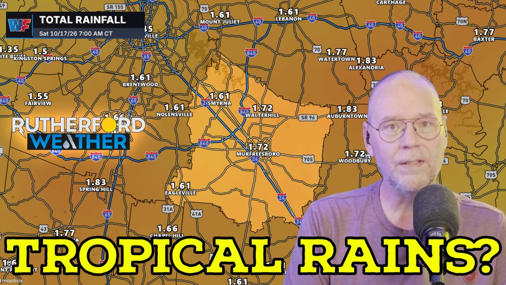 WGNSRadio's tweet photo. Weekend Rain from Potential Tropical System Threatens Rutherford County www.wgnsradio.com/article/101500/weekend-rain-from-potential-tropical-system-threatens-rutherford-county #TropicalStorm #HurricaneWatch #WeatherAlert #RutherfordCounty #TennesseeWeather https://t.co/lMakHb400I
