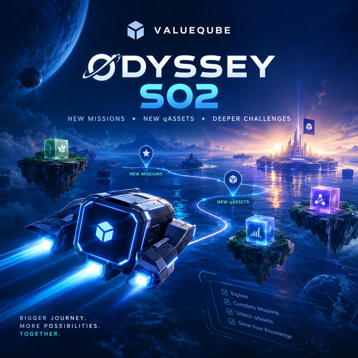 ShadeHexa's tweet photo. S01 was a great starting point, but I want S02 to go deeper. 🚀

I’m looking forward to:
• More meaningful qAssets
• Harder, strategy-based missions
• A smoother account &amp; UX

Let’s make the next voyage count, @ValueQube_io  🌊⚡

#ValueQube #OdysseyS02 https://t.co/8L7nDRInm1