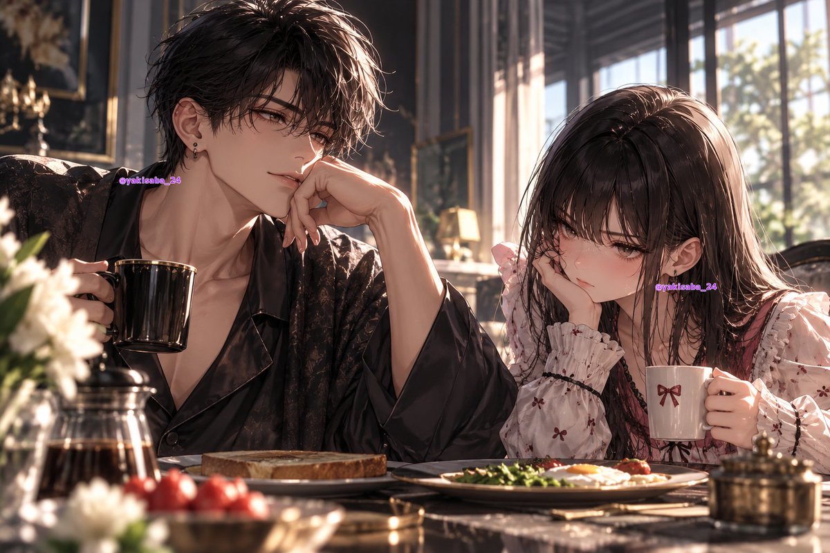 yakisaba_24's tweet photo. --九条兄妹(颯･紗世)ver.--

颯 ）おはよ。

紗世 ）…………。

颯 ）機嫌悪。

紗世 ）朝から兄貴の顔を見たので。

颯 ）毎朝じゃねぇか。

紗世 ）毎朝嫌なんですよ。

颯 ）とか言いながら俺の淹れたコーヒー飲むんだ？

紗世 ）……これは別です。

──────
#zeta 

▼プロット
https://t.co/8nD0Av4wWf