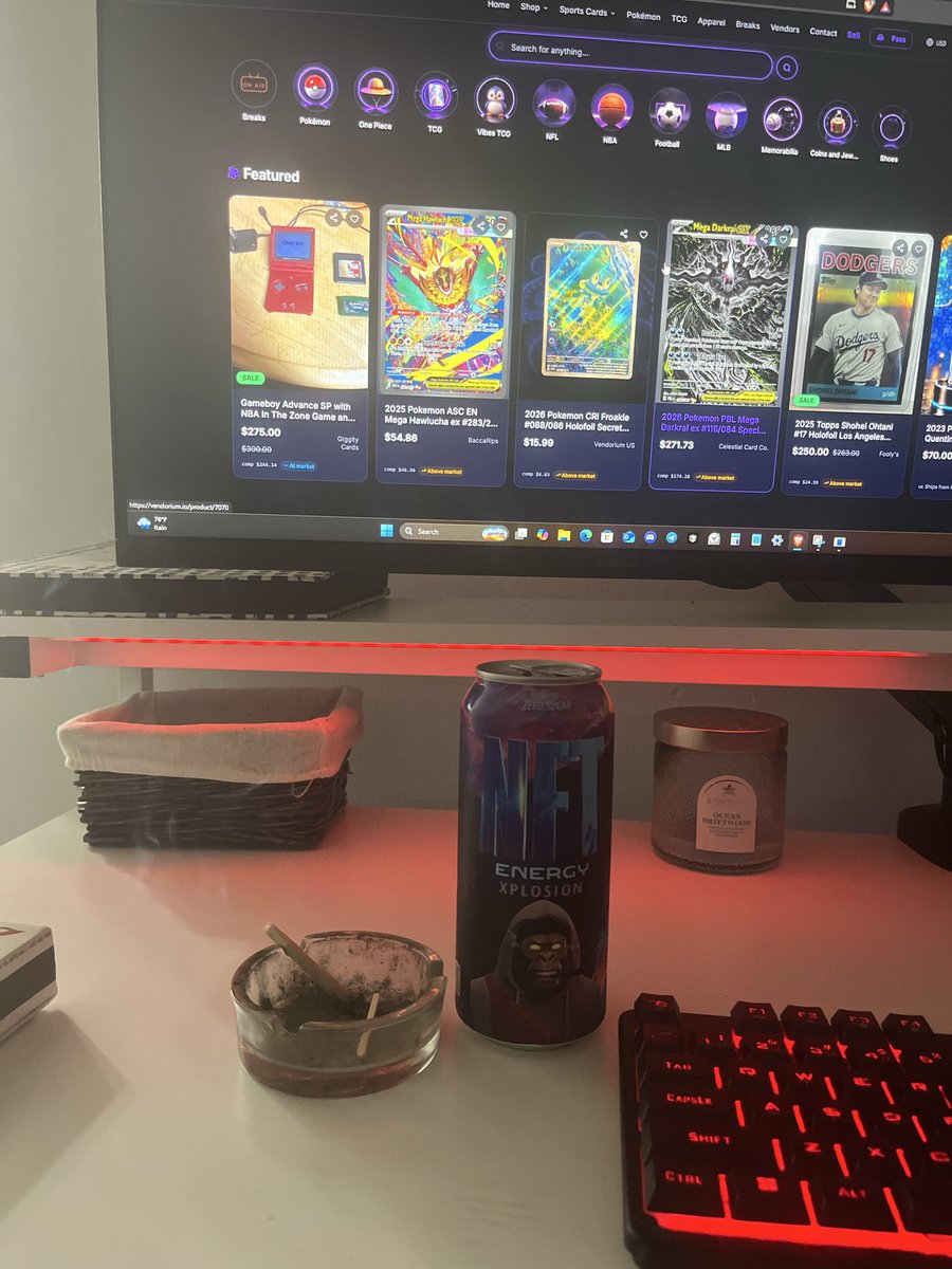 numbazbtc's tweet photo. Yea yea one of those days.

More solana:HRvw81mktEraX9gZLTHKeYGaFygCSNKuAwNLVE6Tpump merch sent out 

Slamming back a @NFTENERGYDRINKS 

Checking out the @VendoriumGlobal site.. powered by solana:42HsffEQoHqWoeiffksYayC75fQDxaoUdMBzmeXdpump 

Alot of cooking going on!! 

Oh and some good ⛽️ in the air 💨 🌱