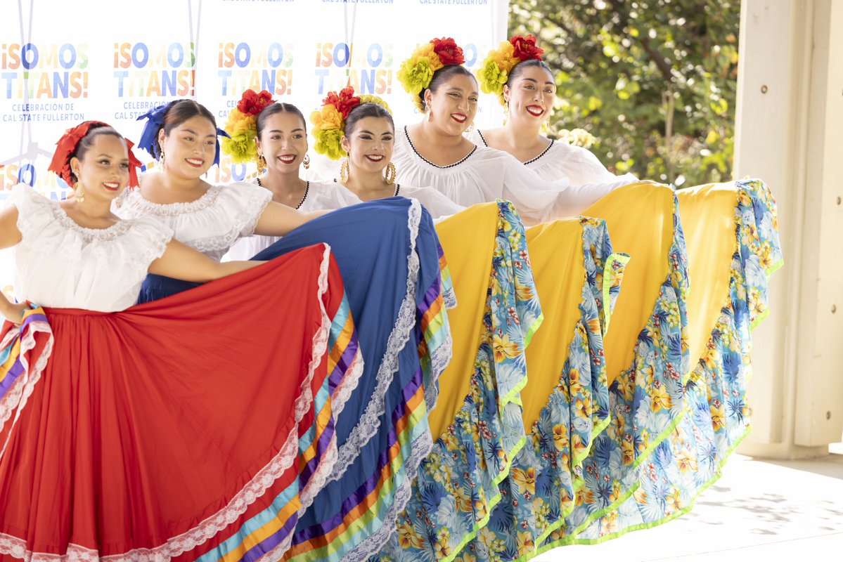 csuf's tweet photo. This year’s Celebración de CSUF: ¡Somos Titans! was a vibrant showcase of culture and community! 💙🧡 Thank you to our sponsors and community supporters for helping raise funds for CSUF students. https://t.co/w46K0o2uvK