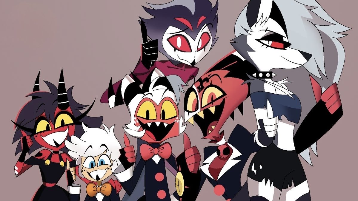 alejo4699's tweet photo. The I.M.P. crew and friends ready to cause absolute chaos ๐๐ฅ
#HelluvaBoss #IMP #Blitzo #Loona #Millie #Moxxie #Fizzarolli #HelluvaBossFanart #DemonCrew #ChaosIncarnate https://t.co/l7UMuZ2ojN