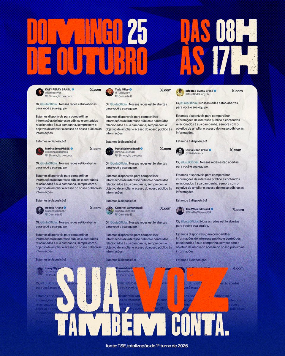 InfoBillieBR's tweet photo. A gente se uniu e os fandoms ouviram.
A gente se uniu e o FINNEAS ouviu. 🇧🇷

Quer nos ajudar nessa jornada para a reeleição do Presidente Lula? Comenta aqui para entrar no nosso grupo! ⭐️🟥 https://t.co/CZpaT8OD27