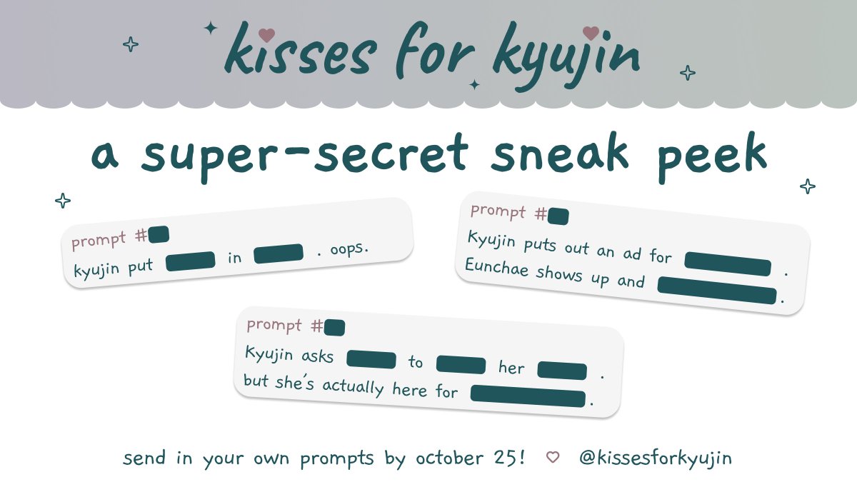KissesForKyujin's tweet photo. What are people prompting so far? Well, prompt reveals aren't until October 26 ... but maybe we can redact a couple of the mods' prompts for a little peek. Send in your own prompts by Oct 25! https://t.co/Z29polbRPx https://t.co/ggE1JH09jr