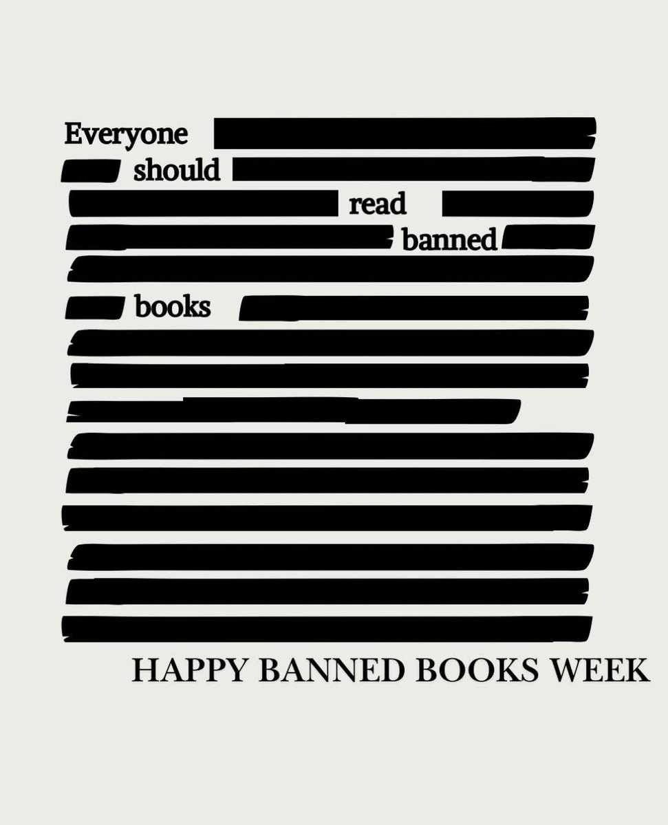 RyanForRecovery's tweet photo. Happy Banned Books Week, everyone. Go support your local library and check out something new.

And to my opponent @MrsEricaNeely, I went ahead and blacked out the parts you and Moms for Liberty would object to. Saved you a trip to the school board. https://t.co/JJLJ4di3xD