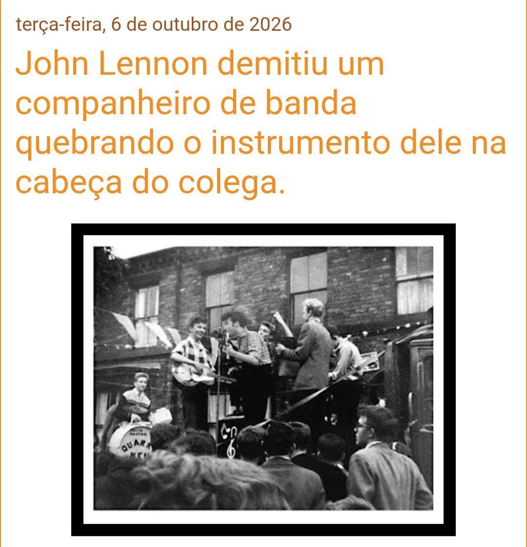 Diario_Beatles's tweet photo. John Lennon demitiu um companheiro de banda quebrando o instrumento dele na cabeça do colega.
https://t.co/xFkVQJNvho https://t.co/GlHTunBKQX