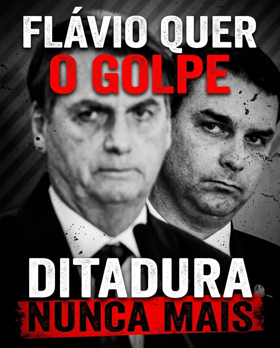 lazarorosa25's tweet photo. 🚨 ATENÇÃO, MILITÂNCIA! URGENTE! 

Tags:
FLÁVIO QUER O GOLPE
DITADURA NUNCA MAIS
DEFENDA NOSSA DEMOCRACIA

Flávio Bolsonaro acabou de anunciar que pretende mudar a nossa Constituição. Isso acende um alerta grave: estamos diante de mais uma possibilidade de golpe contra a nossa democracia. 

A família Bolsonaro tem um histórico golpista gigantesco e não podemos permitir que qualquer projeto autoritário avance no Brasil.

Vamos fazer muito barulho nas redes e defender a democracia! Reeleger Lula é questão de sobrevivência!

FLÁVIO QUER O GOLPE
DITADURA NUNCA MAIS
DEFENDA NOSSA DEMOCRACIA