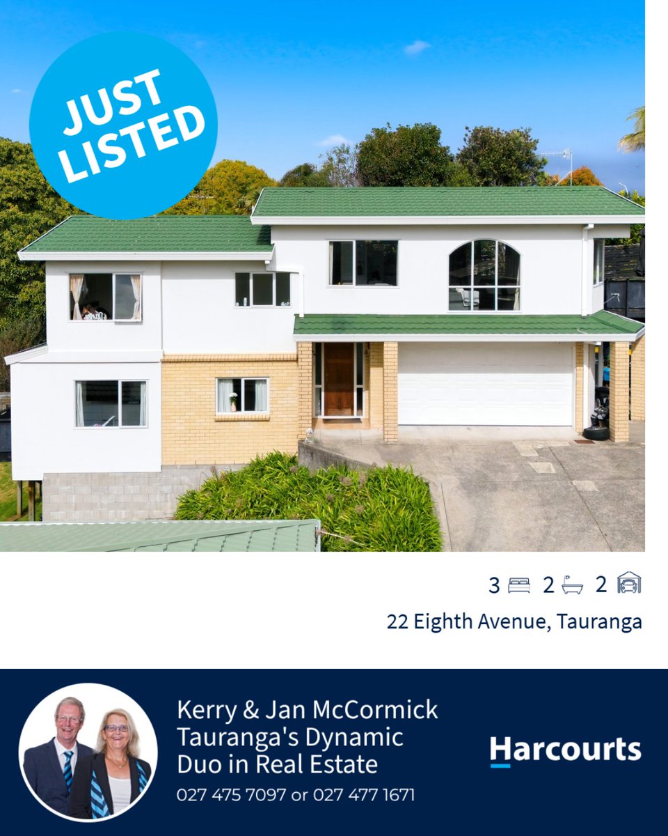 KerryandJan's tweet photo. 3 bed | 2 bath | 2 car
📍 22 Eighth Avenue, Tauranga

My latest listing on RateMyAgent.

#ratemyagent #realestate

Listing courtesy of Harcourts  Tauranga Central (Advantage Realty Ltd) https://t.co/jgX0mqAUJq