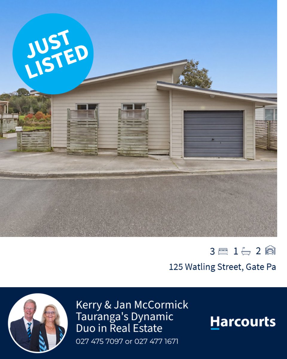 KerryandJan's tweet photo. 3 bed | 1 bath | 2 car
📍 125 Watling Street, Gate Pa

My latest listing on RateMyAgent.

#ratemyagent #realestate

Listing courtesy of Harcourts  Tauranga Central (Advantage Realty Ltd) https://t.co/UnpIEN4rkX