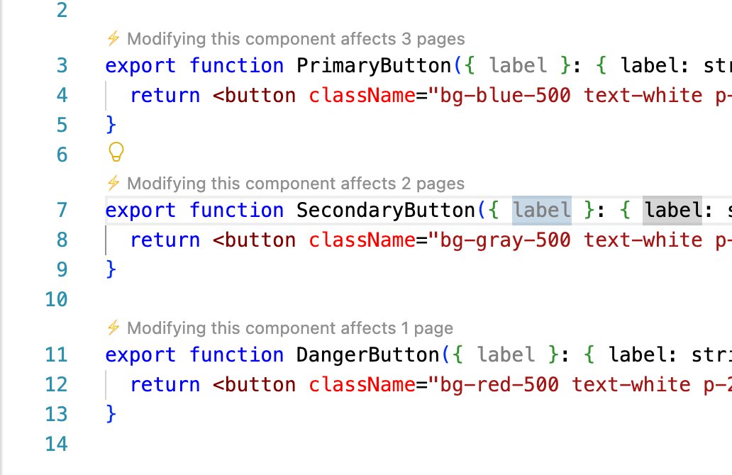 ShivaKumar27174's tweet photo. These types of messages appear above small blocks of code - if you hover over them you can see exactly what files & what lines in them a modification in this particular block will affect. Maybe I should make this an API - that way Copilot, Cursor, ... can use Rippledit's info to guide their process - because they sometimes end up making unwanted changes??? What are your thoughts??