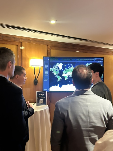 Vortexa's tweet photo. We're live at Cipriani Wall Street for Innovation Series Americas: New York 🗽 Our analysts are talking markets, the demo bar is packed, and nobody leaves empty-handed. Houston, see you Thursday! #VortexaInnovationseries https://t.co/HDJk12lMj1