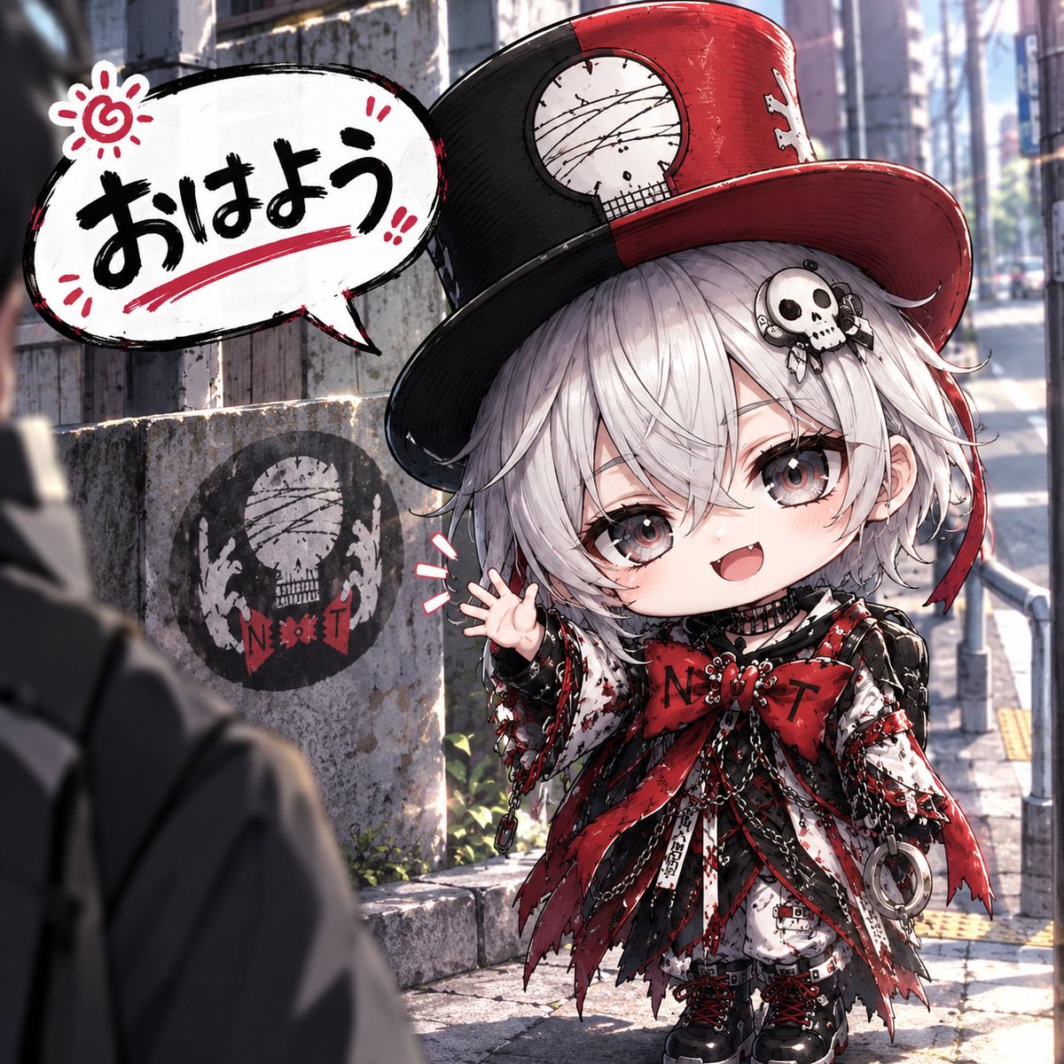 Ekakin710's tweet photo. おはようございます🎀
#NoTRibbon #AIart #MarkArt https://t.co/Hr28ua3UZ8