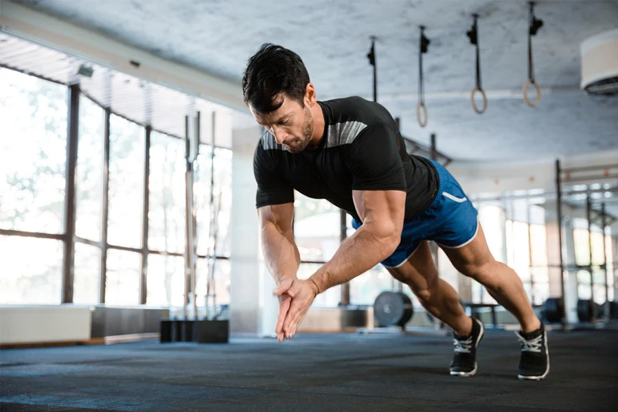 MrVAgrwl's tweet photo. Clapping Push-Up

This is a plyometric exercise in which you push yourself up with enough power so that your hands come off the floor and you clap in midair. This exercise is not for novice exercisers. You can get injured very easily if you haven't worked up to these.