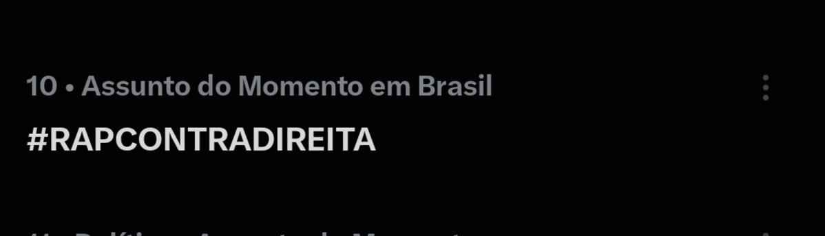 ouve_muito's tweet photo. O movimento #RAPCONTRADIREITA já é um dos assuntos mais comentados no Brasil.

SE POSICIONEM! PRECISAMOS VIRAR VOTOS!

#RCD https://t.co/jSfqV4ujyl