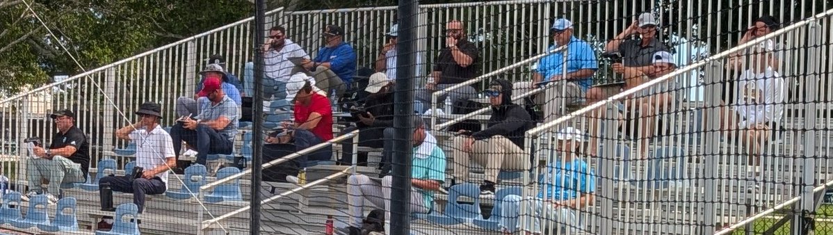 SCFBaseball's tweet photo. Yesterday was another great day to be a SCF MANATEE!!  The @mlb Scout Day was once again well attended with most every organization represented keeping a close eye on a talented group of #TEES  ⚾️#exposure https://t.co/xViOo9qR3B