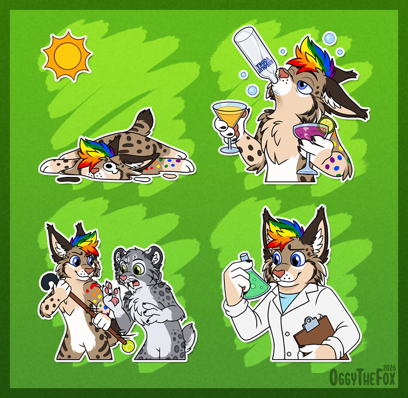 OggyOsbourne's tweet photo. Finished additional stickers for Shaze :) https://t.co/x6doeuEij9