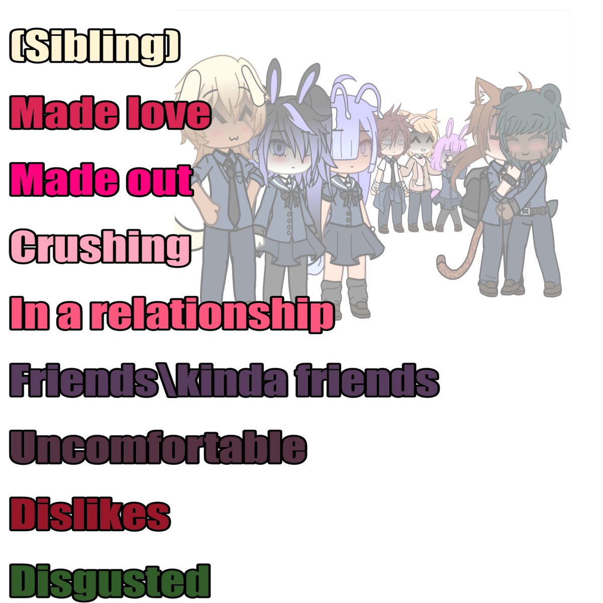 cherrybunpuddin's tweet photo. Might as well post my ocs oc here<3
#gacha
#gachalife
#sillypost
#occhart
#bark https://t.co/QvtBZKYdgX