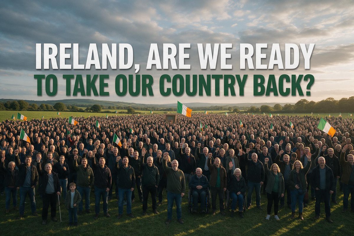 Anthony50672562's tweet photo. Ireland are we ready to take our country back from the vultures in power share this post if you are ready to raise the flag and get the marchin boots on and show the world we are a peaceful hardworking nation that deserves better 🇮🇪🇮🇪#Ireland #irish #Europe #getthemout https://t.co/tZZK9bLpcT