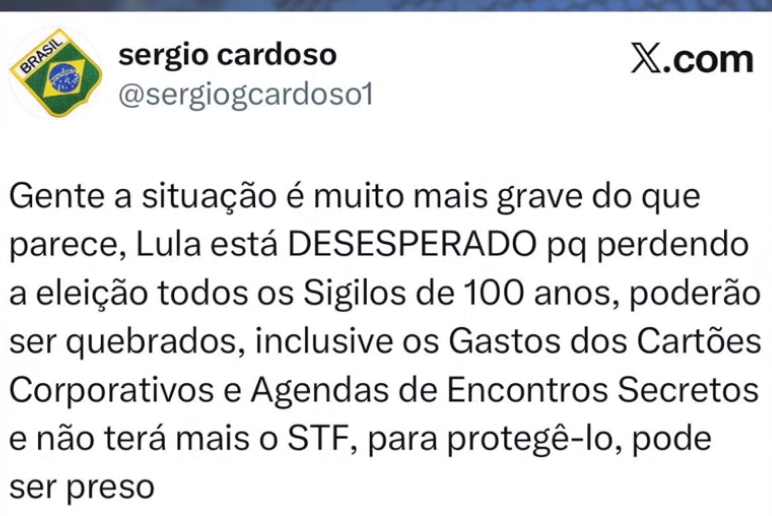 zazamir's tweet photo. GENTE... QUE NOTÍCIA BOA!
SIGILO QUEBRADO, TUDO REVELADO E QUEM FEZ, VAI TER QUE ARCAR, ASSUMIR COM O QUE FEZ E QUIS ESCONDER DE TODOS NÓS... https://t.co/6ri0JpmPvK