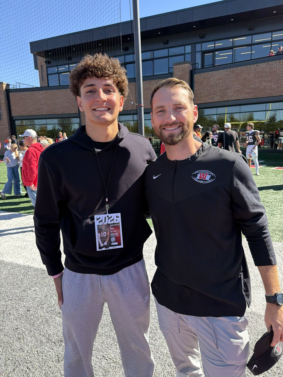 cooperdold's tweet photo. Amazing Game Day Visit @IndWesleyan_FB .  It was a dominant 90-0 blow out of Judson.  Grateful to  @travispalmer7_  ,  @Coach_Rode  & the Staff for the invitation and appreciate the time and words from the coaches. Can't wait to get back for an Official in December.  Also got to catch up with @ethan_need15  after the game.  Was great to see him out on the field in the game.   #OneBlood #STFR  

@xfactorQB  

@FFBallAllDay   @Bryan_Ault   @QBHitList   @quarterbackmag   @IndianaNsr  @tyler_galyean  @AustinSchaffer2   @CoachHulmes   @ScoutingA1_IN   @ScoutingA1   @TomLoy247  @SWiltfong_    @hddngemscouting   @IndianaPreps   @PrepRedzone   @PrepRedzoneIN   @sixstarfootball   @TopPreps   @TheSportsPage4   @TheTop5s_   @SPORTSxEDITS   @5StarScouting   @AllenTrieu  @on3recruits    @INDSportsReport   @bench424nmore   @JustinFaires   @IndyWeOutHere     @KyleNeddenriep     @CSP_Football    @SidelinePreps    @SunilSportsNews    @SPORTSGOD010 @tl_indians   @TwinLakesFball   @samueltking @INHoosierConf  @CoachScheib @WLFISports  @HoosPrepGrid @gobigrecruiting @N_W_Sports @mdwestathletics @Region10IFCA