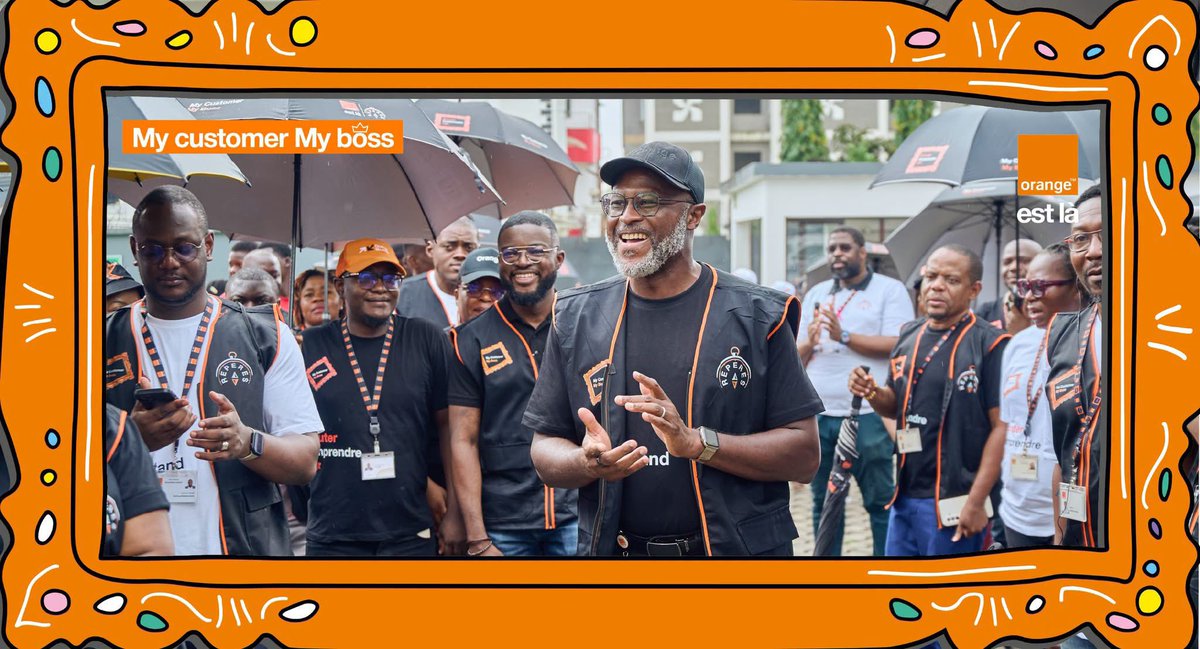 Orange_Cameroun's tweet photo. Un grand merci à nos clients pour leur franchise et leur confiance, ainsi qu'à nos équipes terrain pour leur dévouement exceptionnel ! 🧡 

Et vous, quelle est votre agence Orange préférée ? 👇 

#OrangeEstLà #CXWeek2026 #MyCustomerMyBoss https://t.co/5EWAHakIPr