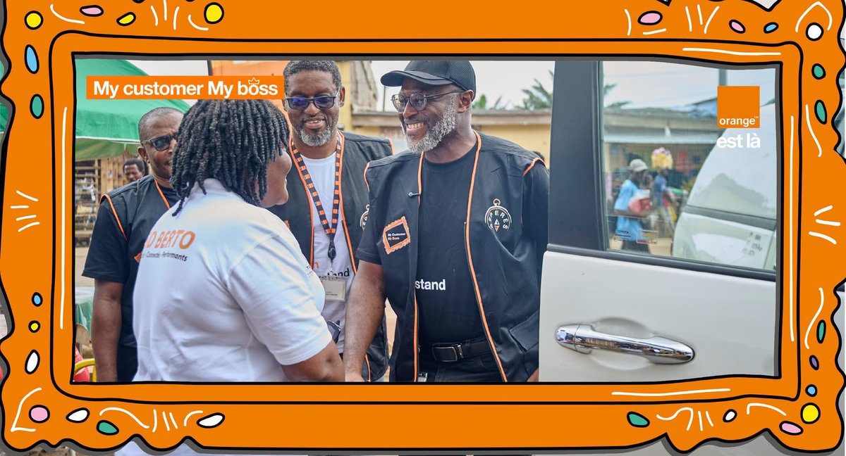 Orange_Cameroun's tweet photo. Un grand merci à nos clients pour leur franchise et leur confiance, ainsi qu'à nos équipes terrain pour leur dévouement exceptionnel ! 🧡 

Et vous, quelle est votre agence Orange préférée ? 👇 

#OrangeEstLà #CXWeek2026 #MyCustomerMyBoss https://t.co/5EWAHakIPr