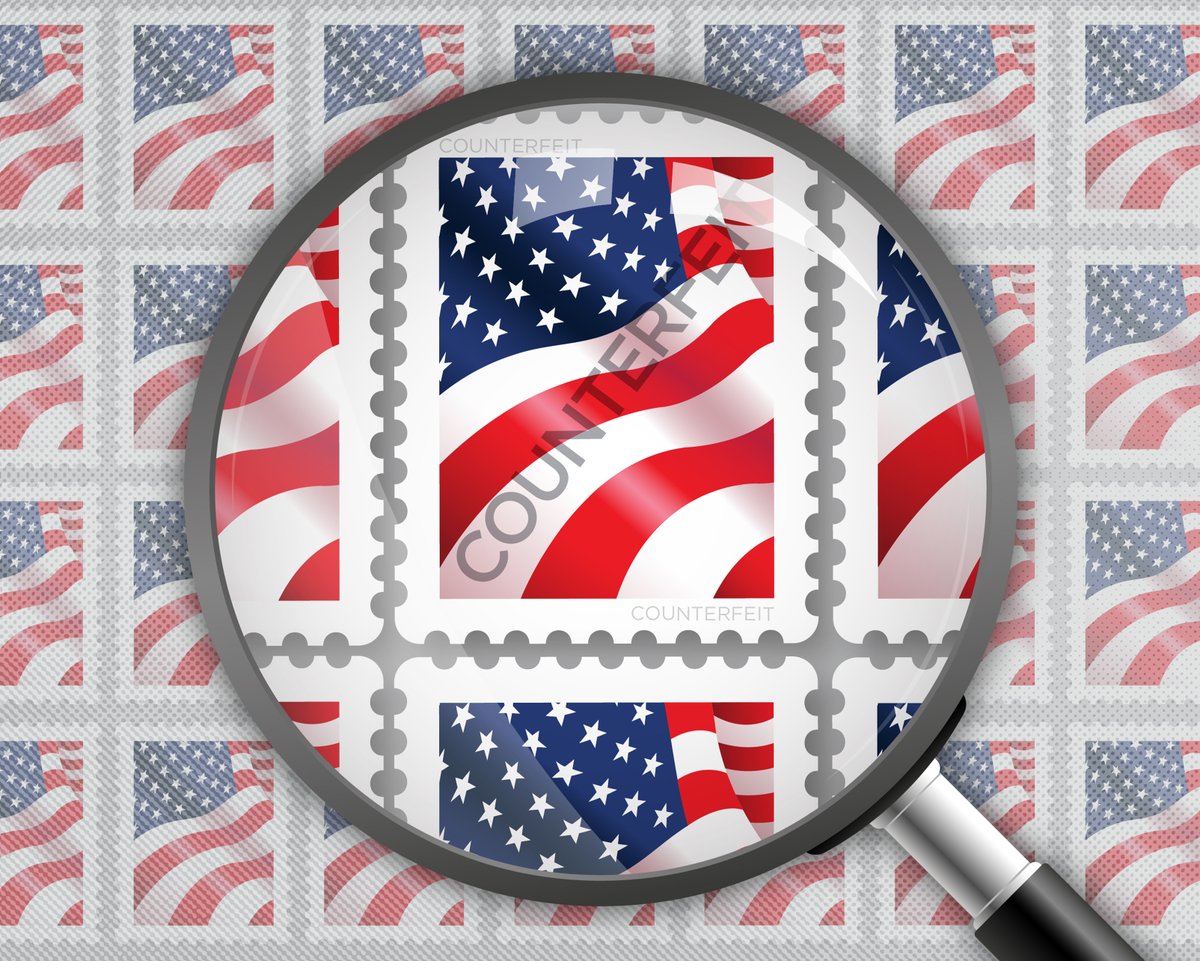OIGUSPS's tweet photo. Interested in learning how our auditors identified almost $5.8 billion in revenue loss to the Postal Service through counterfeit postage fraud? Our newest Focus On page has the details:  https://t.co/n5sCUtRJZ0 https://t.co/7nkbLdplBX