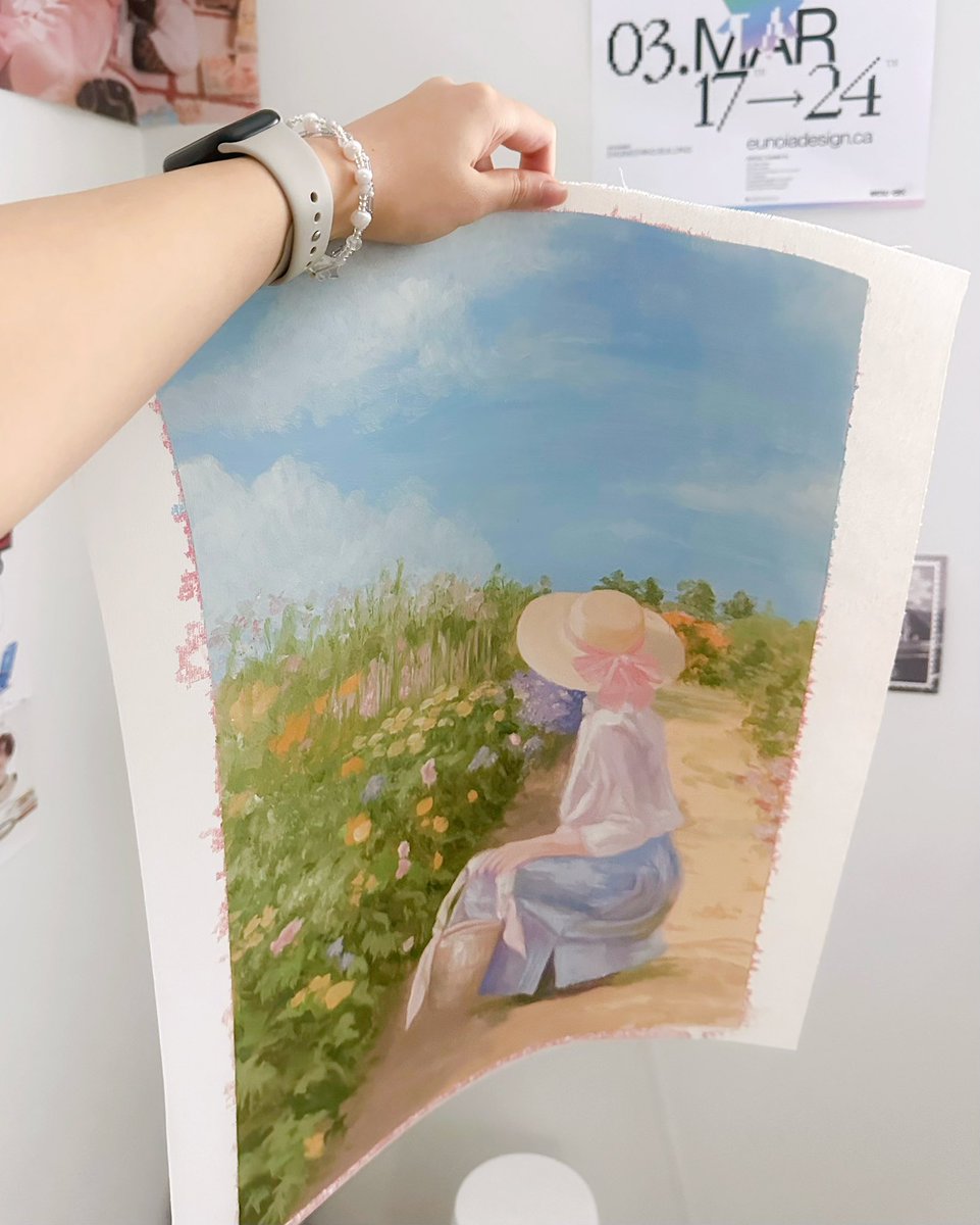 rayna_v1's tweet photo. found this painting i did in first year :0 do we frame her? https://t.co/CIVOgl5MFA