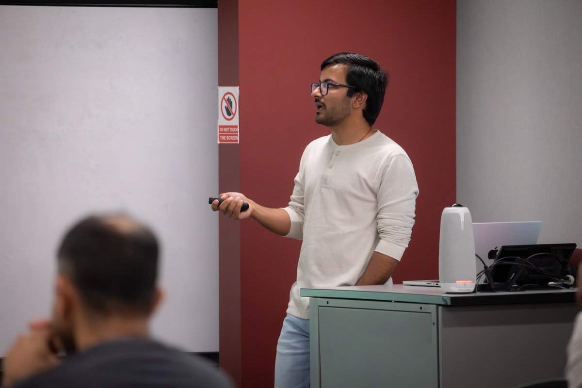 FSUSciComp's tweet photo. We learned so much during @FSUSciComp doctoral candidate Mani Tyagi's recent colloquium! The talk built upon his research, which aims to improve the accuracy of how we predict the behavior of materials simulations essential to modern technology. Read more: https://t.co/ipF7Y3EVUB https://t.co/McJHbaXK0x
