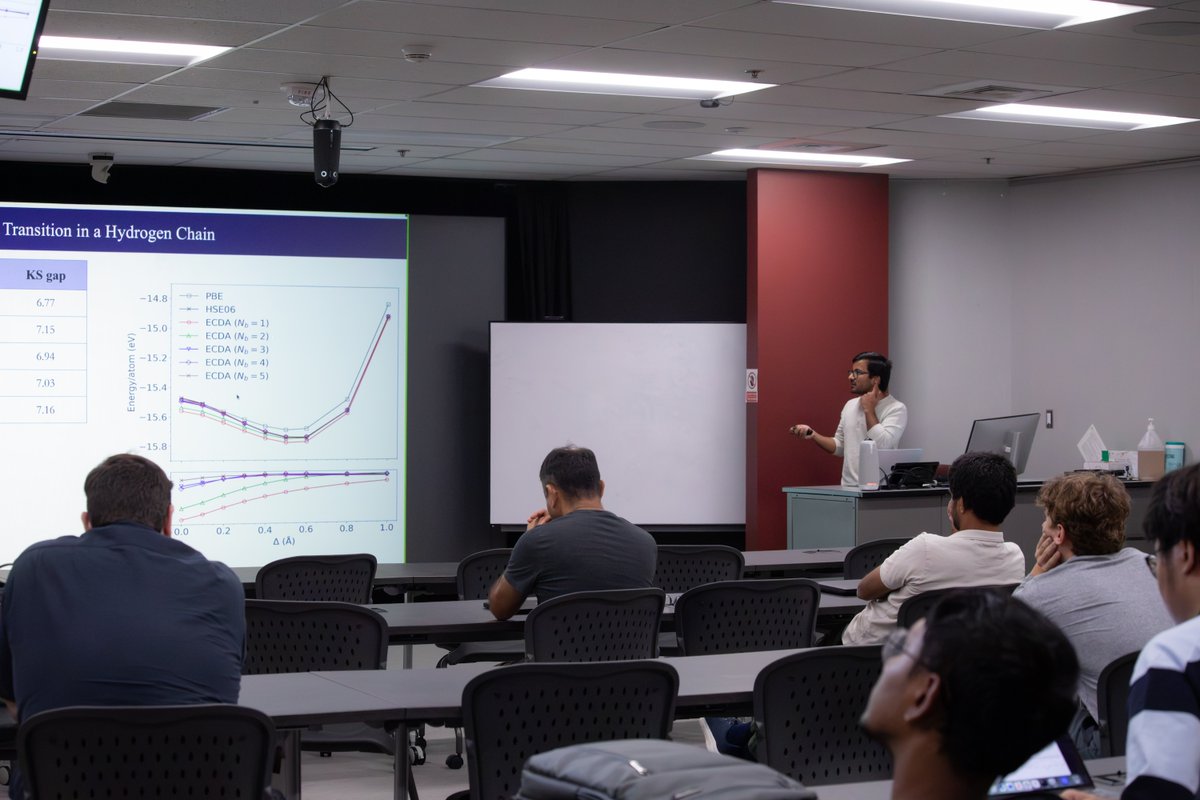 FSUSciComp's tweet photo. We learned so much during @FSUSciComp doctoral candidate Mani Tyagi's recent colloquium! The talk built upon his research, which aims to improve the accuracy of how we predict the behavior of materials simulations essential to modern technology. Read more: https://t.co/ipF7Y3EVUB https://t.co/McJHbaXK0x