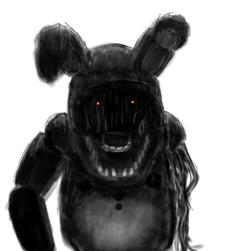 MBuddydude's tweet photo. Another Withered Bonnie doodle https://t.co/ljxWKTpikR