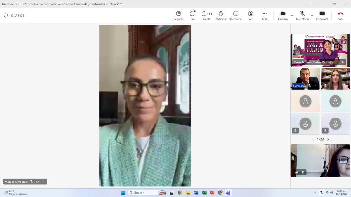msilvaruiz's tweet photo. Seguir aprendiendo y fortalecer nuestras herramientas es fundamental para prevenir y atender la violencia contra las mujeres. 💜 

Hoy, desde la @sindicaturampue, realizamos la capacitación “Construyendo Entornos Libres de Violencia”, en colaboración con @CNDH y @PueblaMujeres.

Un espacio para reflexionar, fortalecer conocimientos y mejorar nuestra actuación como servidoras y servidores públicos, con perspectiva de género y respeto a los derechos humanos.

Seguimos sumando esfuerzos para construir una Ciudad de los Derechos, donde todas las personas puedan vivir libres de violencia. ✨