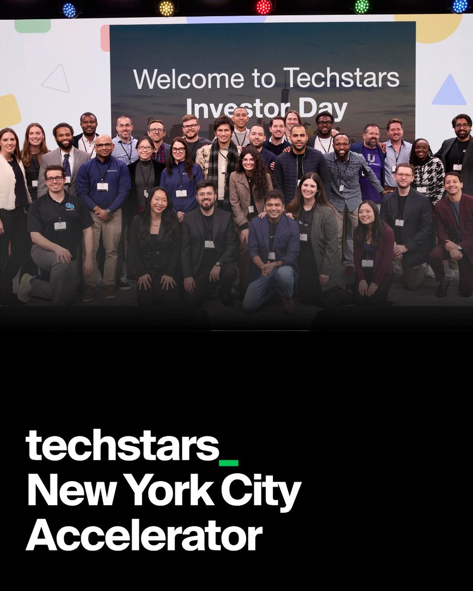 Techstars's tweet photo. Spotlight on the Techstars New York City Accelerator. 🏙️

This program backs founders who move fast and build with deep customer insight, giving them access to New York's dense network of enterprise buyers, hospitals, financial institutions, media leaders, and climate innovators to test, iterate, and reach product market fit faster.

Led by Managing Director Andres Barreto, Techstars New York City invests in the future of how people live, work, and thrive, backing companies reshaping health, climate, AI/ML, fintech, supply chains, the future of work, and enterprise SaaS. Founders can be based anywhere, with a $220,000 investment and the goal of doing two years of work in three months.

🔗 Learn more and apply by November 18th here: https://t.co/d59Z59dLUI