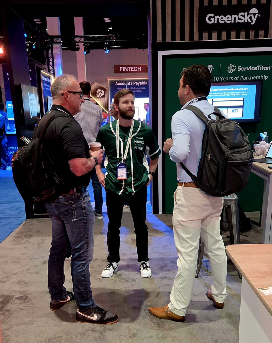 GreenSkyProgram's tweet photo. Play Ball!
 
The GreenSky team is here at Pantheon 2026, ready to introduce the ServiceTitan community to Prep Like a Pro!

If you're at Pantheon, come see us at Booth #315 for a free live demo ... and see how the GreenSky® Program gives your team the tools to close more deals! https://t.co/HyZqbl0ZGA