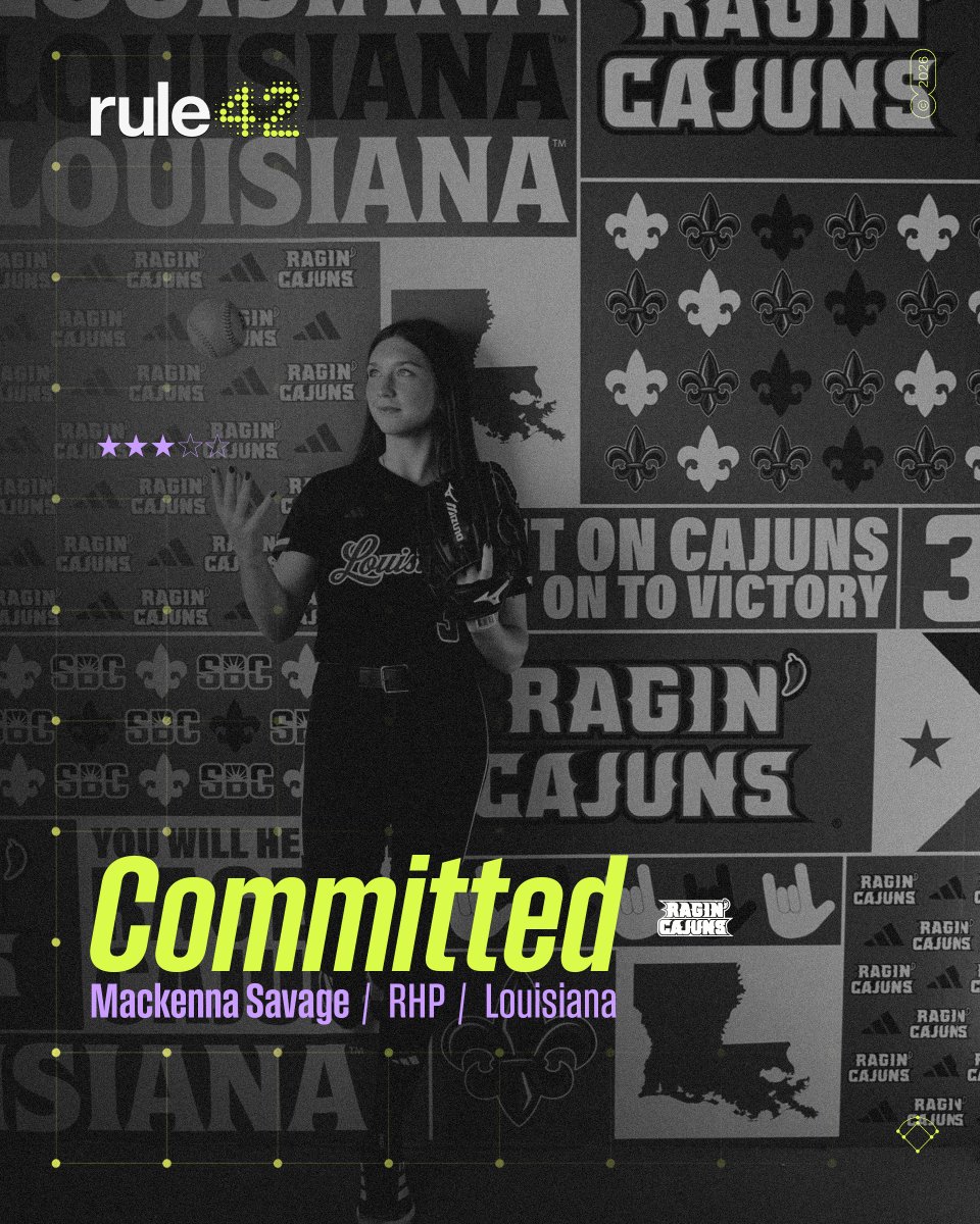 SoftbalAmerica's tweet photo. A PGF champion is headed to Louisiana. 

Righty Mackenna Savage announced her commitment this past weekend. Read more about her skill set here: https://t.co/VHJQuQUMX8

@MSavage2028 | @RaginCajunsSB https://t.co/j2tBEJYp3a
