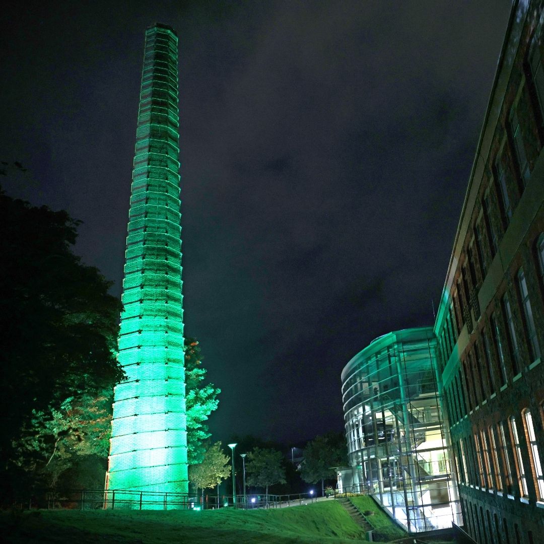LiverUK_charity's tweet photo. There's more brilliant #LightUpForLiver illuminations tonight, raising awareness for #LiverCancerAwarnessMonth!
Pictured are Mossley Mill, Antrim Civic Centre and Ballyclare Town Hall. Thank you @ANBorough for supporting the campaign. https://t.co/ddJ4CqKgHY