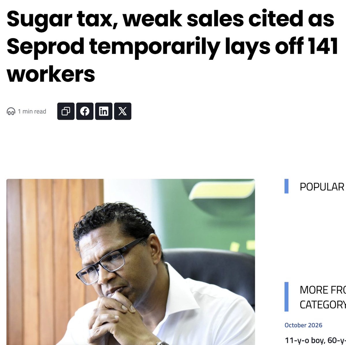 DamienWKing's tweet photo. Interviewer: What's your reaction to the unfortunate downside of the sugar tax with it causing job losses?

Me: You're asking my reaction to the policy having the intended effect of reducing consumption of sugary drinks, which is what necessitates the production and job cutbacks? https://t.co/iqNrsEXM7h
