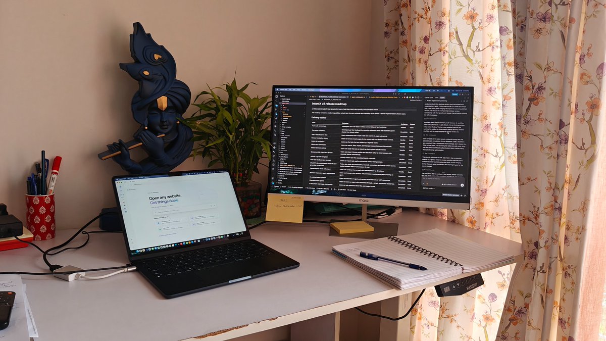 devashish_m's tweet photo. Day 1 of building @IntentXAI  in public.
Goal: Ship stable build 1.2.0
Status: In progress
Blocker: Knowing when to stop. I keep finding one more UI change, one more improvement, one more thing to fix.
Need to get better at deciding when it’s good enough to ship.
#BuildInPublic https://t.co/El4lnGMs5B