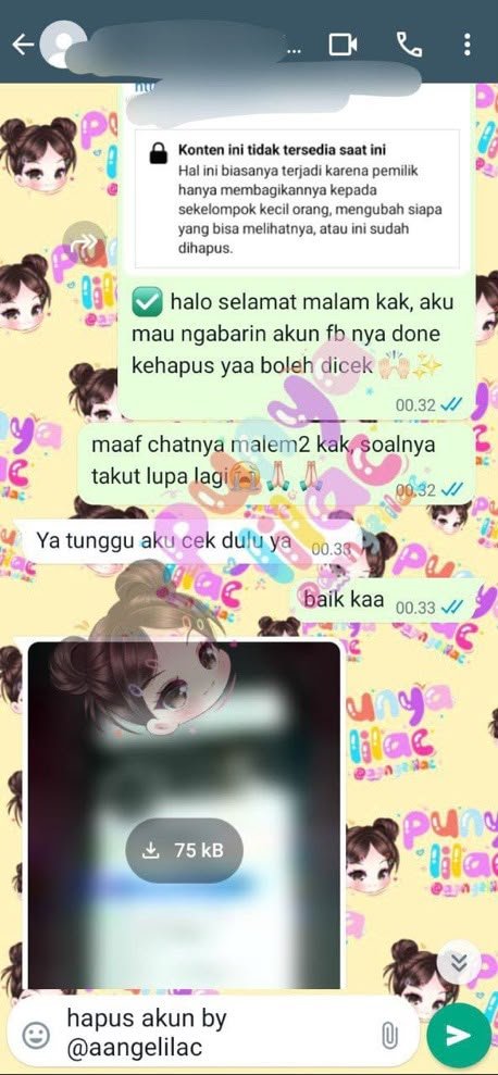 jyancf's tweet photo. ALL JASA

✅JASA HAPUS AKUN 
✅JASA PULIHKAN &amp; BALIKIN AKUN LUPA PASWORD/KE HACK
✅JASA LACAK LOKASI
✅JASA SADAP WA
✅RESET HP
✅JASA LACAK HP BY NO HP / IMEI
✅JASA HACK/PEMULIHAN AKUN
(EMAIL,IG,WA,TWITER/X,
FB,TIKTOK,LINE,TELEGRAM)

DISINI BISA MEMBANTU KELUHAN ANDA🫶😻 https://t.co/8qTPzwJKRU