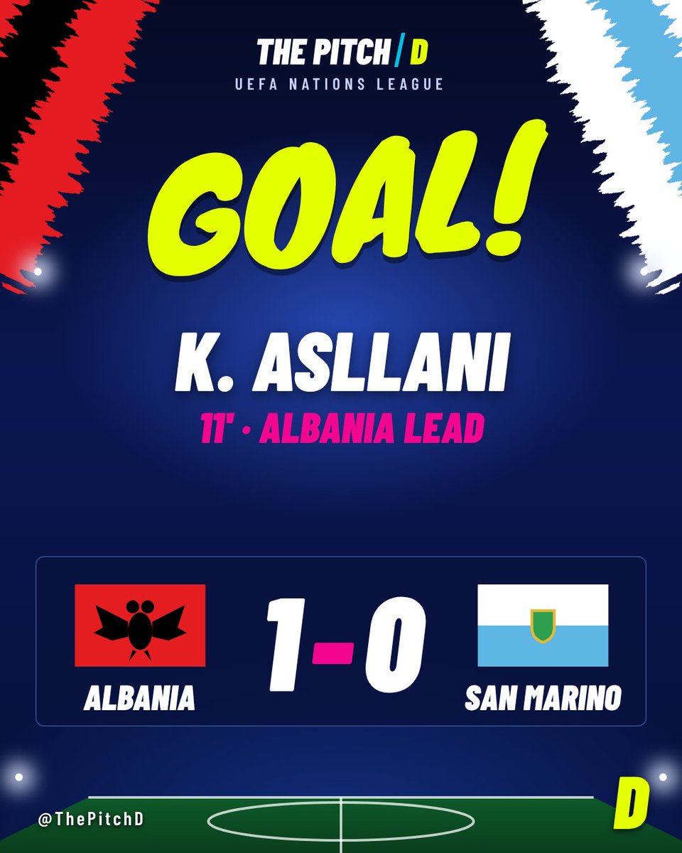 ThePitchD's tweet photo. ⚡ Slovakia don't waste time. Strelec scores in the 8th minute!
🇲🇩 Moldova 0-1 Slovakia 🇸🇰
How many will they score tonight? 👀
#PitchLive #MDASVK https://t.co/E08MkkNTll