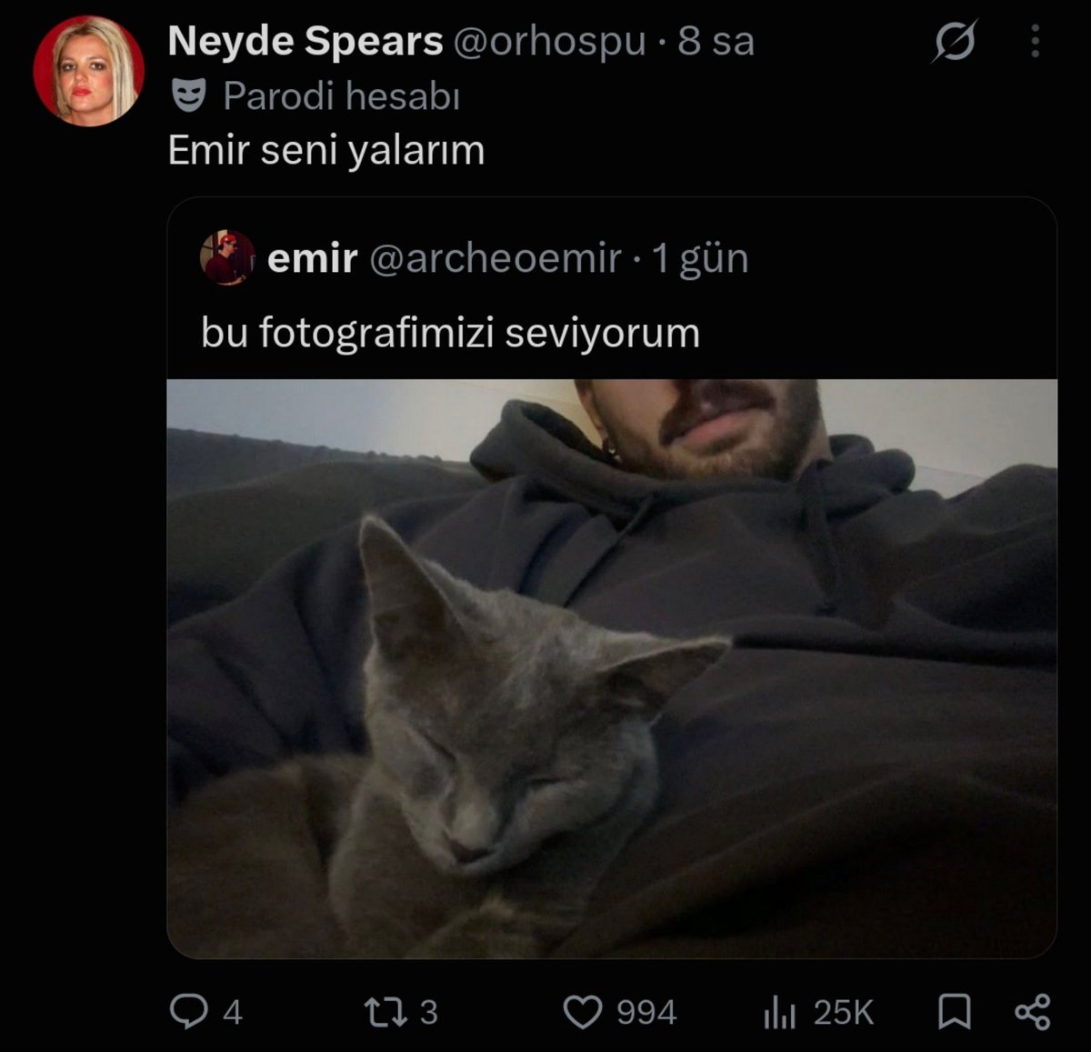 shinycindyy's tweet photo. erkekler kedileriyle anlik atinca nasil tepki vermemizi bekliyo: https://t.co/u2tFr4jOg8