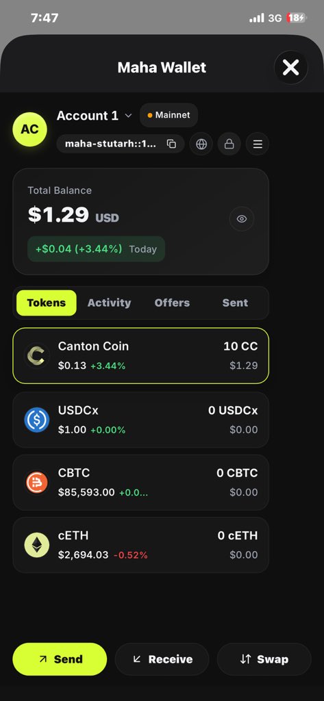 RaheemBasit6's tweet photo. Lucky to win today’s @MahaWalletApp sprinter quest!
Daily quests on their Telegram.
Still early — glad to be one of the first users.
Follow @MahaWalletApp &amp; join their TG to get started 🚀.. more to come @MahaWalletApp.. trust me, you don’t want to miss out on this🤩 https://t.co/S0SZoQn4Bs
