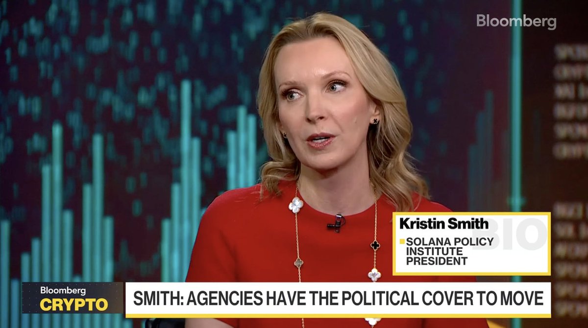 SolanaInstitute's tweet photo. "This is the moment for crypto rules."

Watch @KristinSmith's @BloombergTV interview here: https://t.co/XCZWPNDWID https://t.co/cyZv1dxjpC