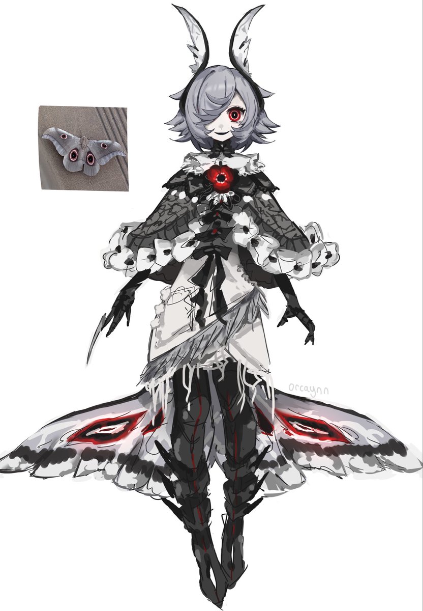 orcaynn's tweet photo. moth lady https://t.co/KWaYledxOJ