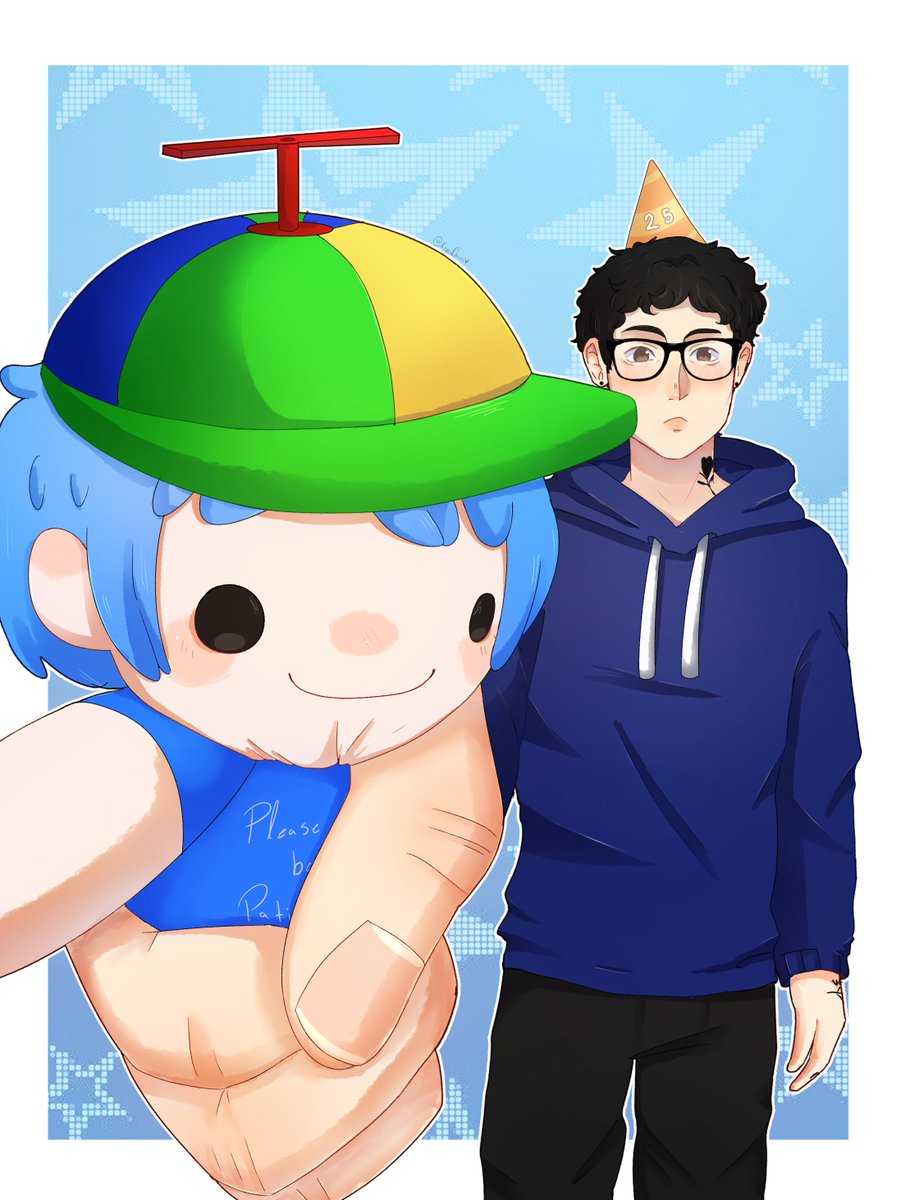 KynuDraws's tweet photo. FELIZ CUMPLEAÑOS FLEX 🗣️🗣️🗣️💙
#Flexvega #flexvegafanart https://t.co/FgdhlGdhdL