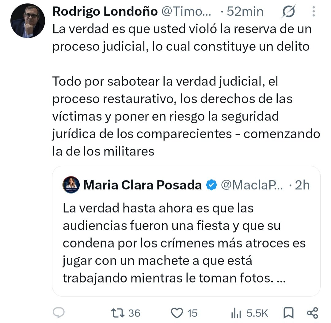 lykan_hypers's tweet photo. .@TimoComunes Alias Timochenko, comandante de el grupo terrorista FARC, que violaba niños, luego los descuartizaba y los pedazos los enterraba en fosas comunes, que no ha pagado ni un dia de cárcel porque él considera que no cometió ningún crimen.

Indignado e iracundo porque se violó la reserva del sumario de un montaje de la JEP.

¡Cínico triplehijueputa!