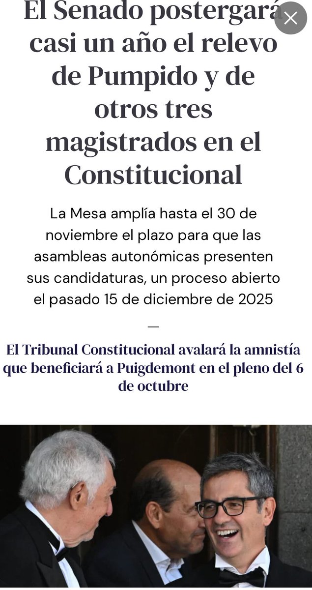 conelmazo_dando's tweet photo. @ppopular @bsemper @MasDeUno Si, el que ha apoyado a Conde-Pumpido para el puesto, y con la mayoría en el Senado lo apoya para que siga hasta después del #pucherazo
Sois tontos o cómplices? en cualquier caso, al @ppopular
y @NunezFeijoo los va a votar Conde-Pumpido
#PPtraidores https://t.co/fbHvXuNtIm