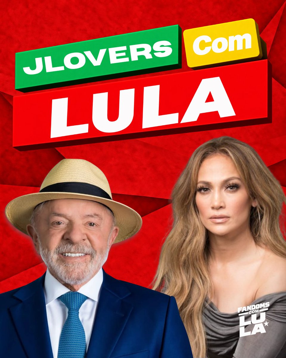 jlobrasil's tweet photo. Jennifer Lopez e Lula têm algo importante em comum: defendem a inclusão, a diversidade, os direitos das mulheres, o combate ao preconceito e uma sociedade mais justa. ❤️🇧🇷

No 2º turno, os fãs da J.Lo estarão unidos para eleger Lula presidente! ✊🏽

#FandomsComLula https://t.co/Hv1HVfIATp