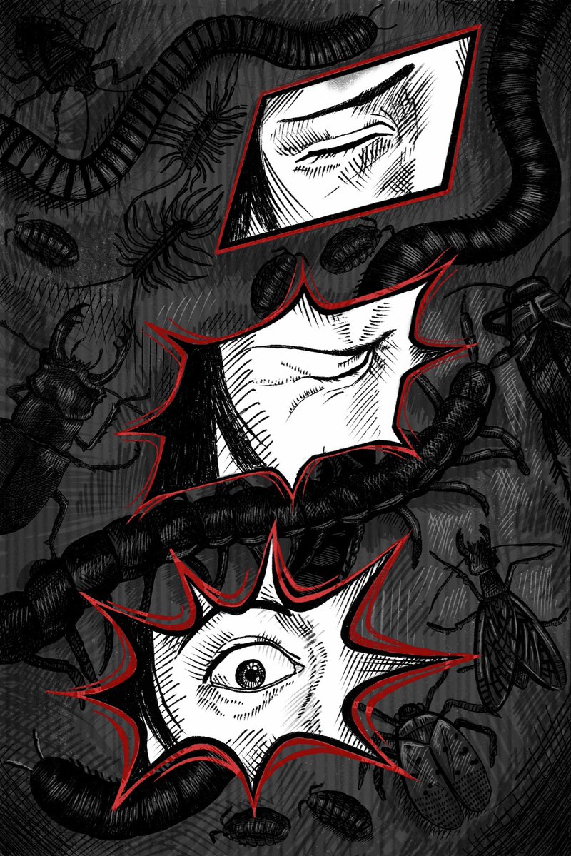 saintlynik's tweet photo. WARNING FOR BUGS + non sexual nudity

First few comic pages of coat guy in kafka’s the metamorphosis (1/5) https://t.co/R5MioAzNkE