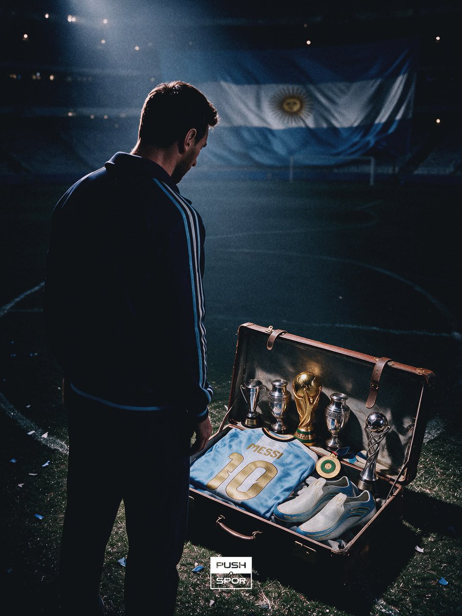 pusholder's tweet photo. Lionel Messi, Arjantin Milli Takımı’yla son kez sahaya çıkıyor. https://t.co/TpihwIxMnc